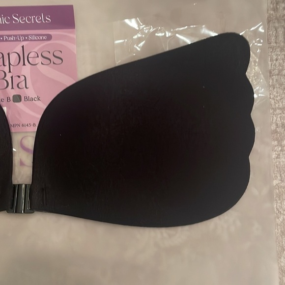 Brand New Self Adhesive Backless Strapless Silicone Black Push Up Bra - Picture 11 of 16